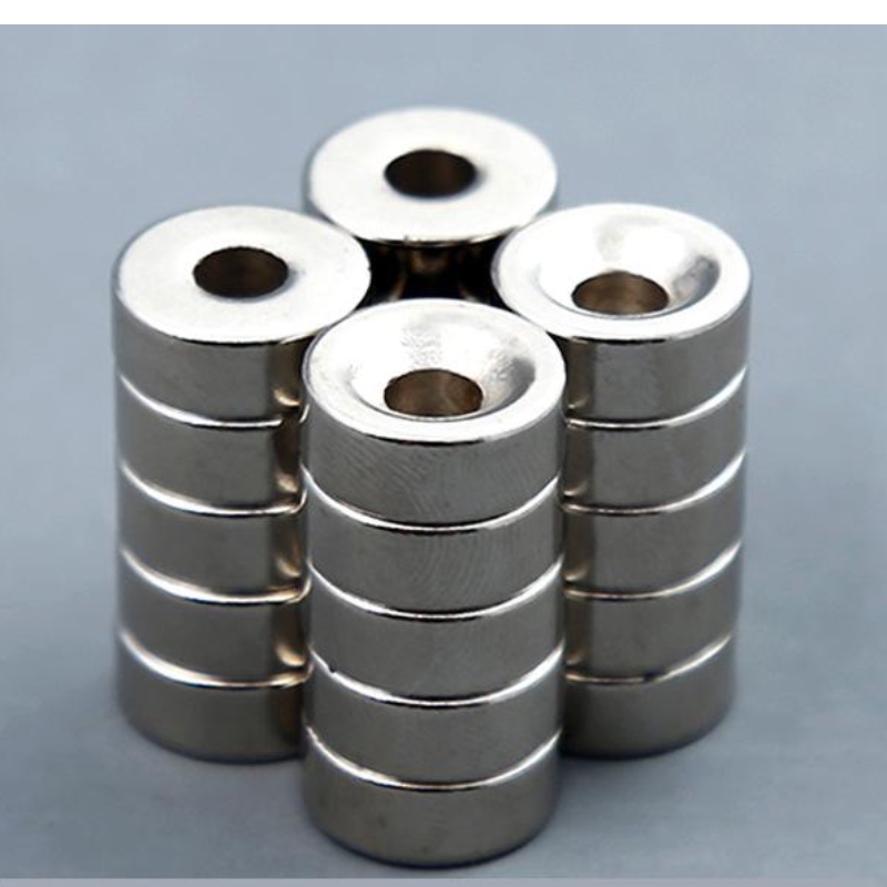Countersunk head hole Cylindrical Magnet